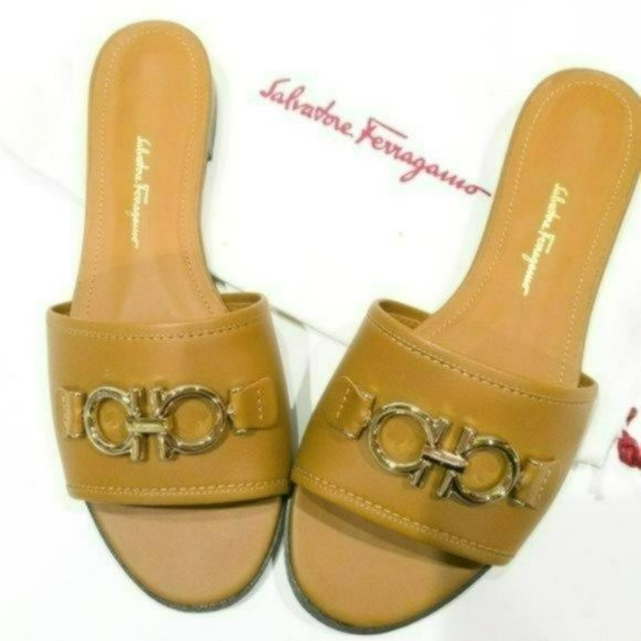 Salvatore Ferragamo Rhodes Slip On Sandals-8 - Picture 7 of 8